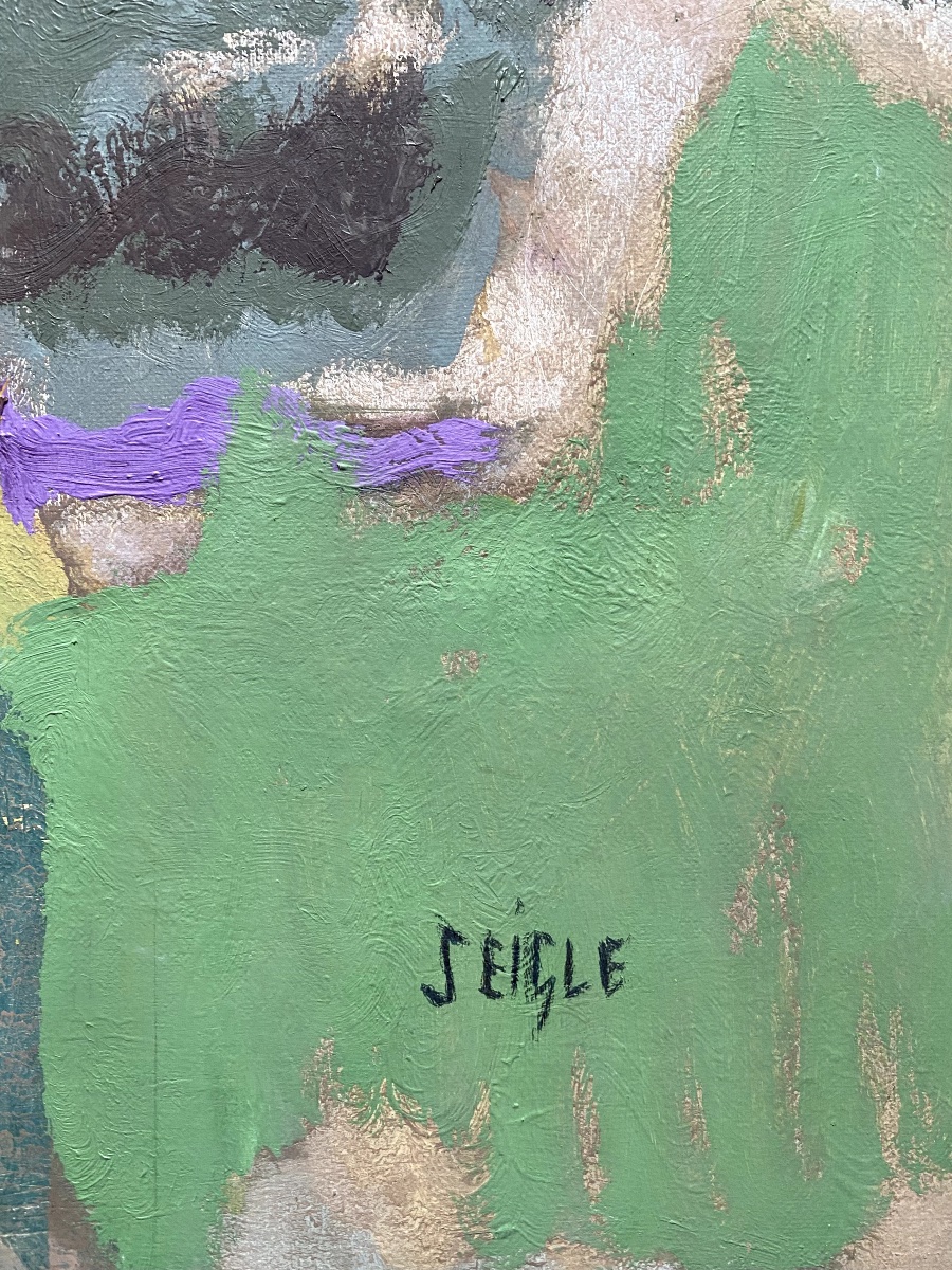 Huile sur toile signée Henri Seigle (1907-1995)-photo-4