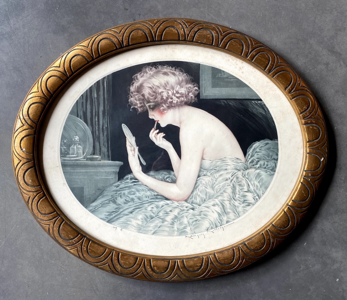 Framed Engravings 1920s/1930s Signed Maurice Millière (1871-1946)-photo-2