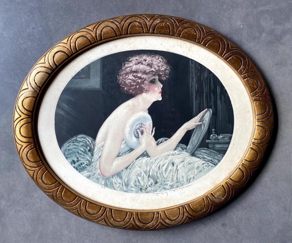 Framed Engravings 1920s/1930s Signed Maurice Millière (1871-1946)-photo-4