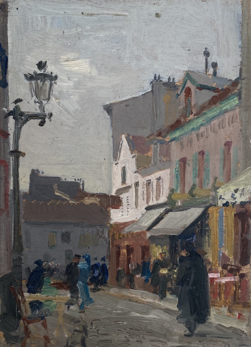 Pochade Montmartre - Théodore Boulard (1887-1961)
