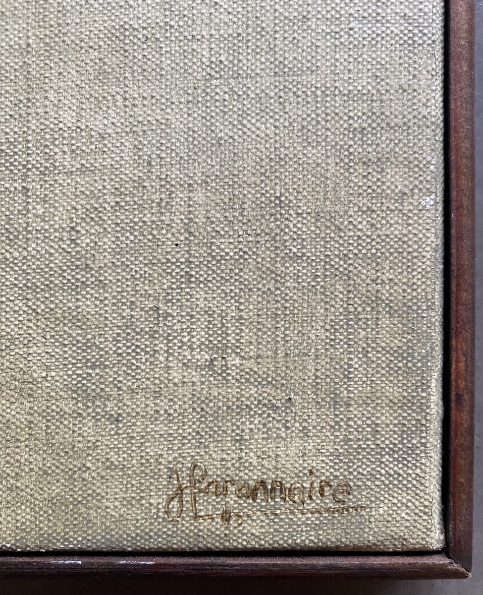 Huile sur toile signée Jean Garonnaire-photo-3