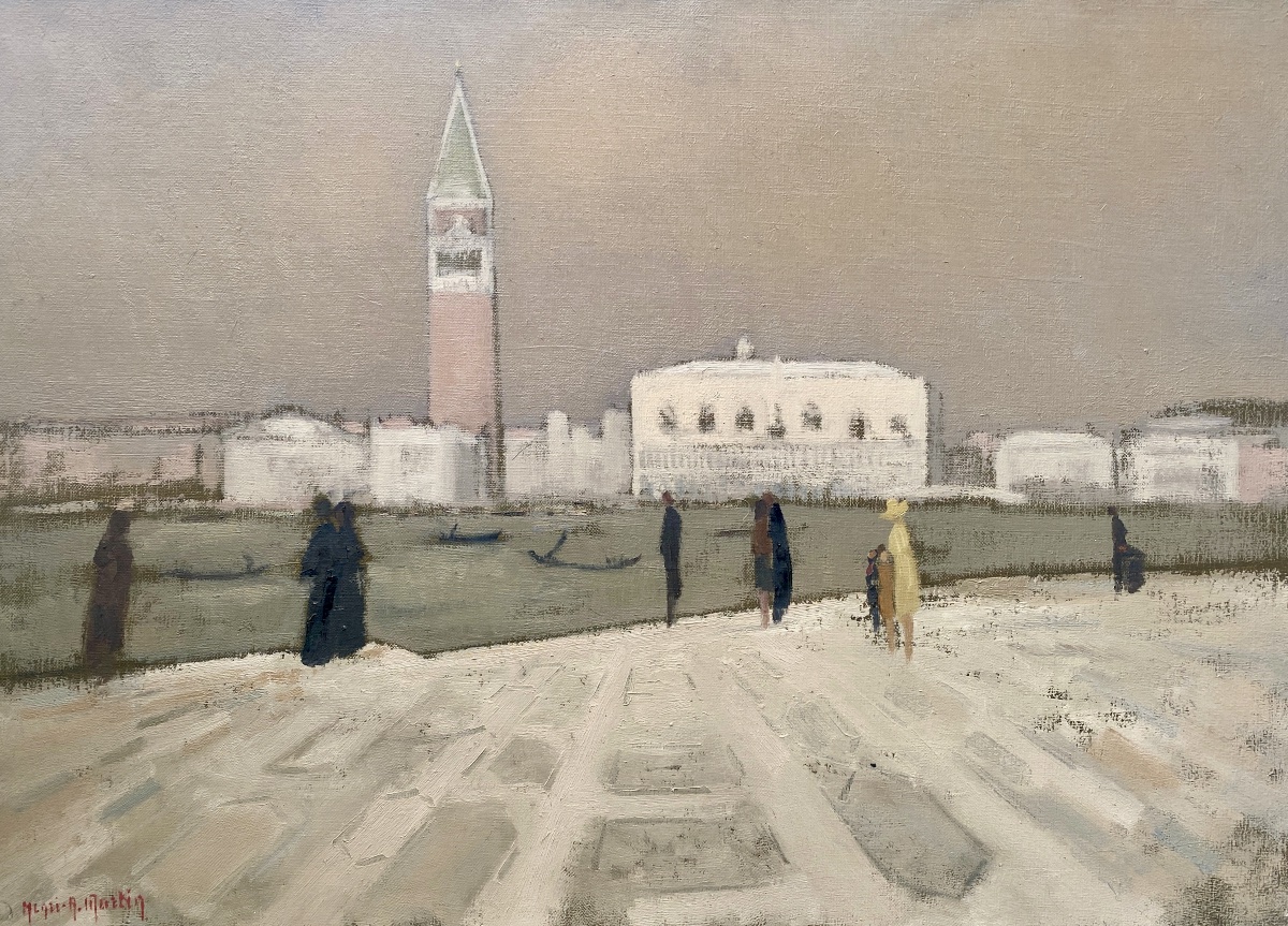 Le campanile de Saint-Marc de Venise - Henri-André Martin (1918-2004)