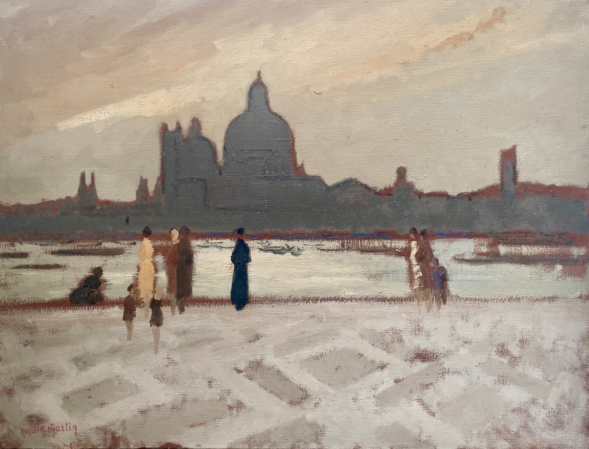 La basilique Santa Maria della Salute de Venise - Henri-André Martin (1918-2004)