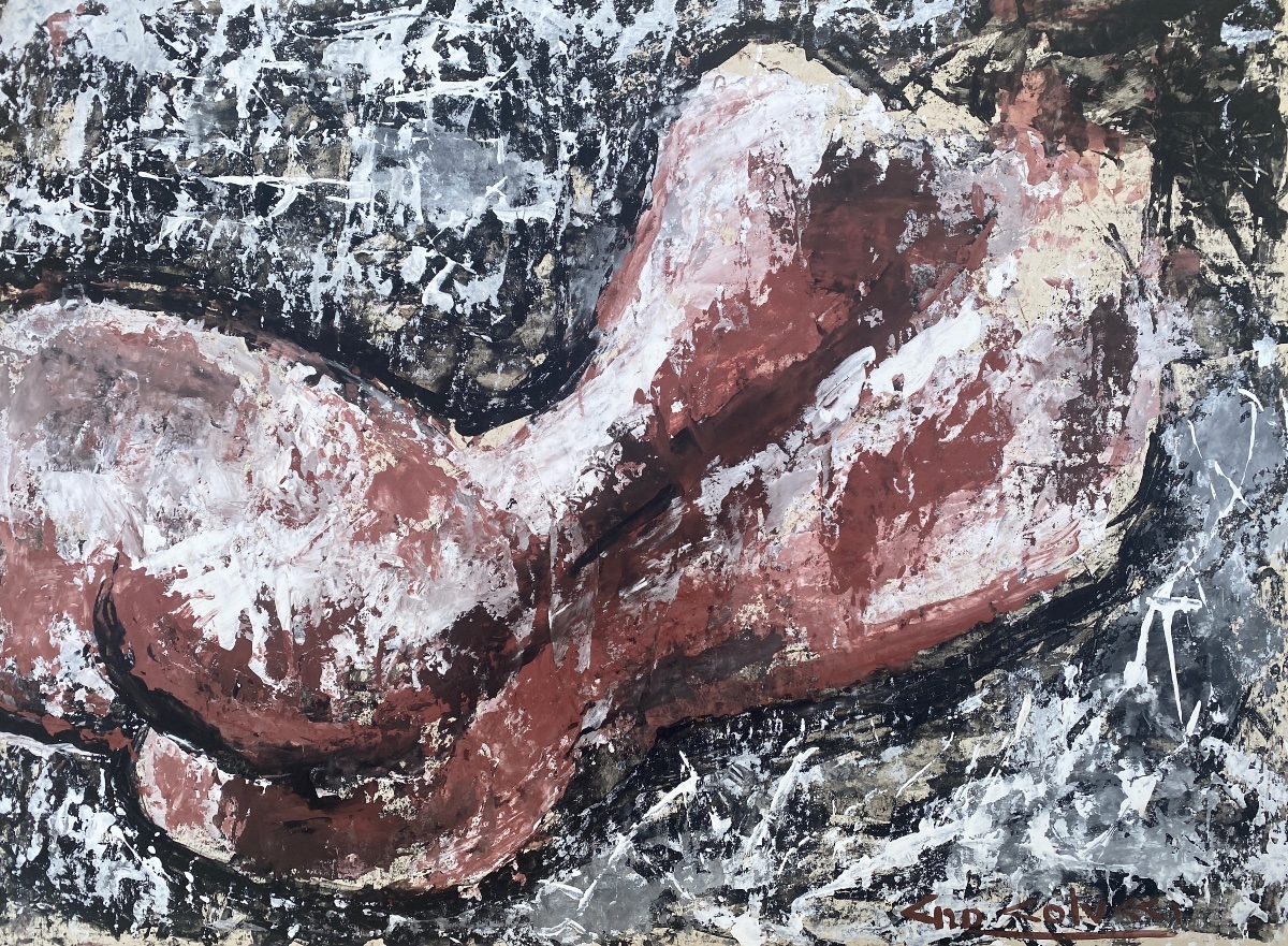Reclining Female Nude, View From Behind - Gio Colucci