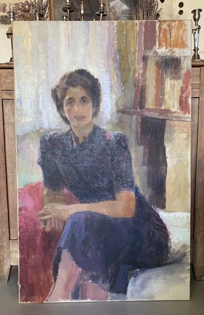 Portrait de Dora Karplus Hartmann (1902-1974) par Olga Dormandi (1900-1971)-photo-2