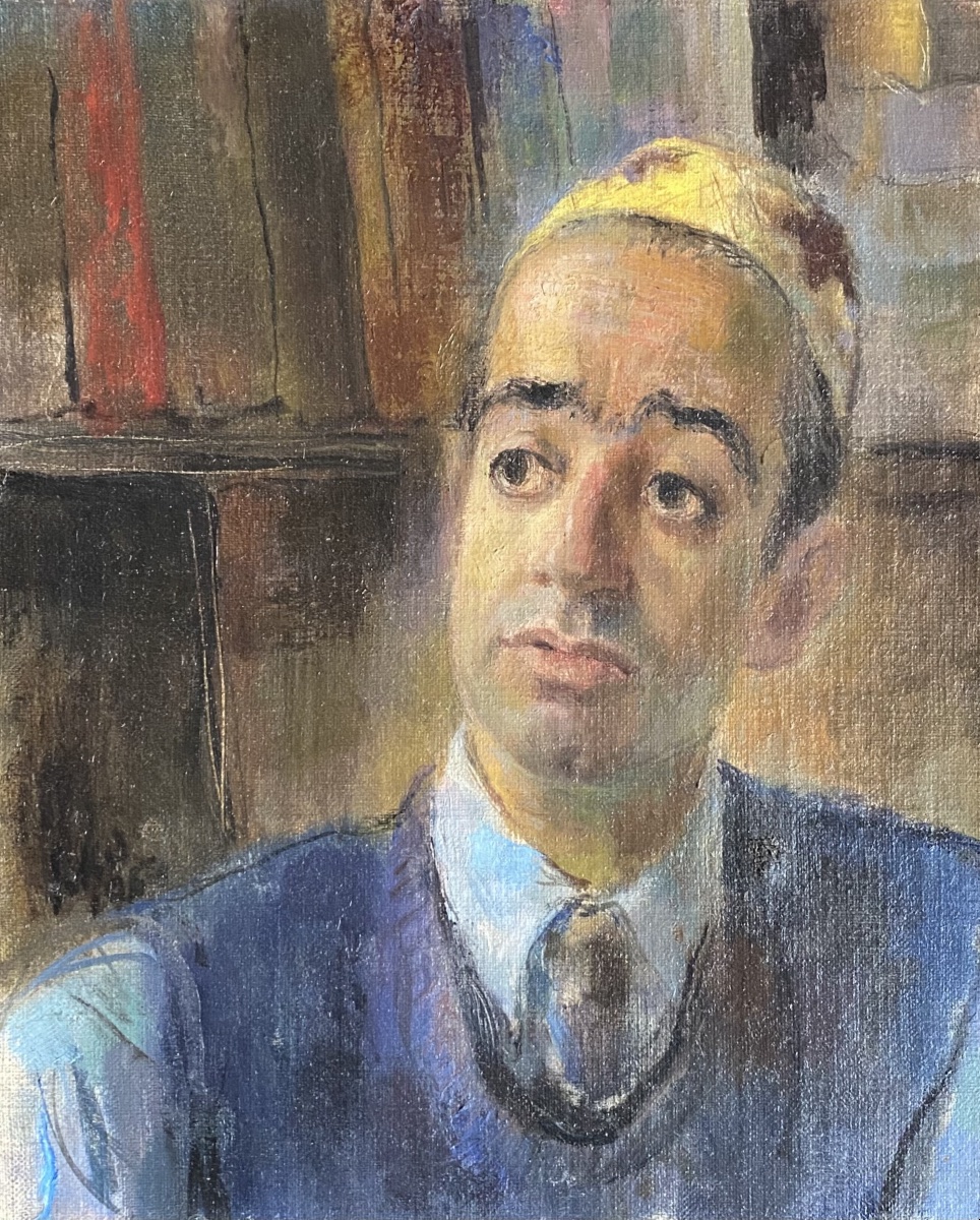 Elegant Portrait Of A Man Wearing A Kufi Or A Taraz - Olga Dormandi (1900–1971)