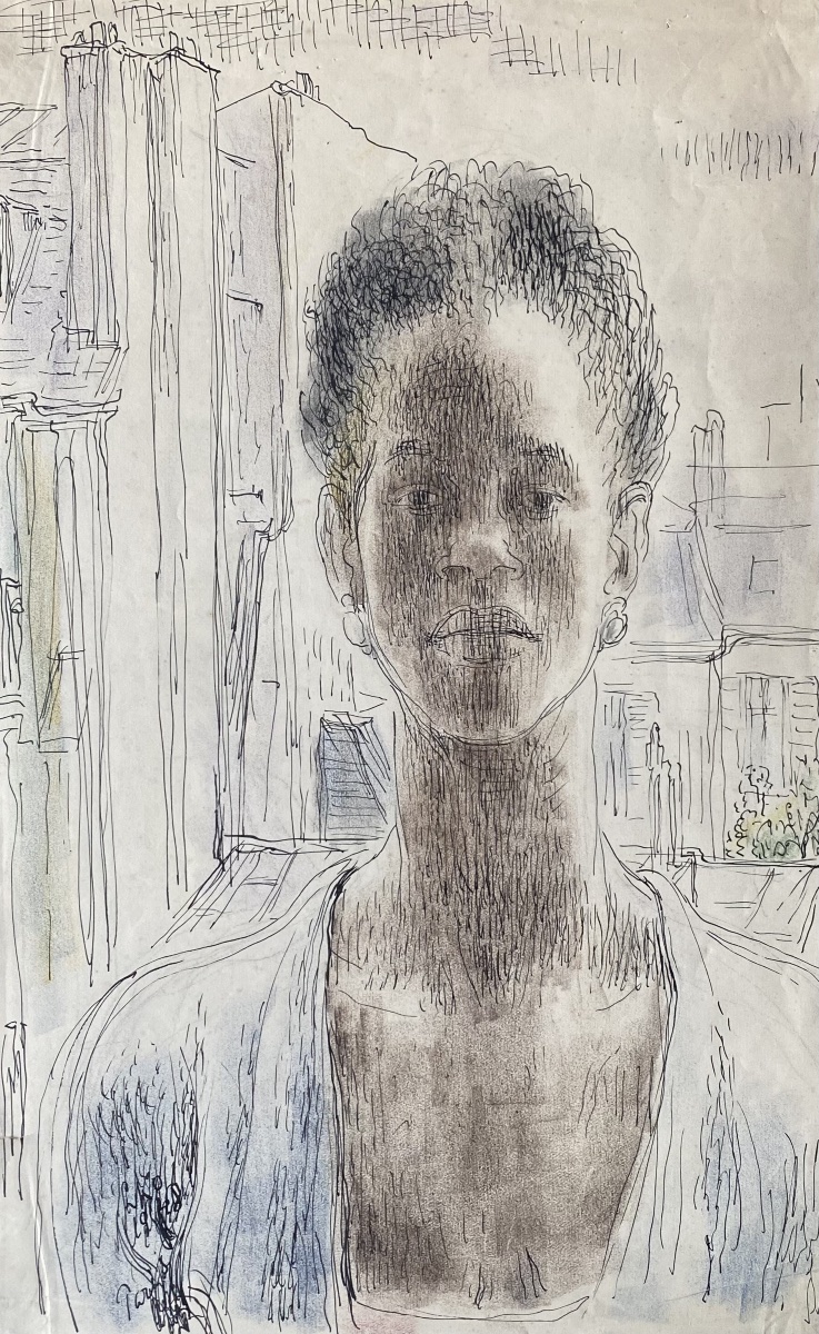 Portrait de femme - Olga Dormandi (1900-1971)-photo-2