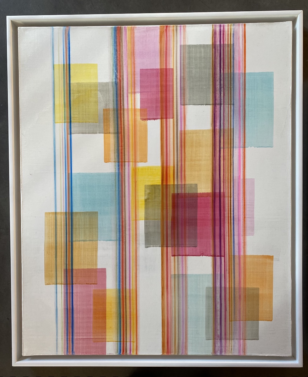 Diptych Of Modern Paintings - Nathalie Lesage-photo-2