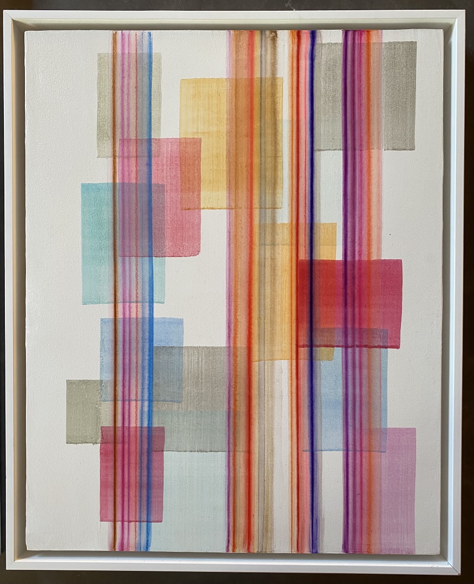 Diptych Of Modern Paintings - Nathalie Lesage-photo-3