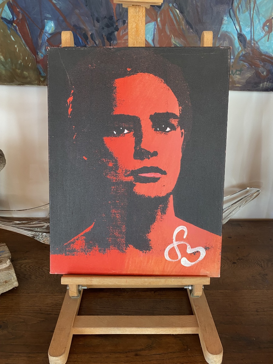Portrait Of Marlon Brando In Red - Symon-photo-3