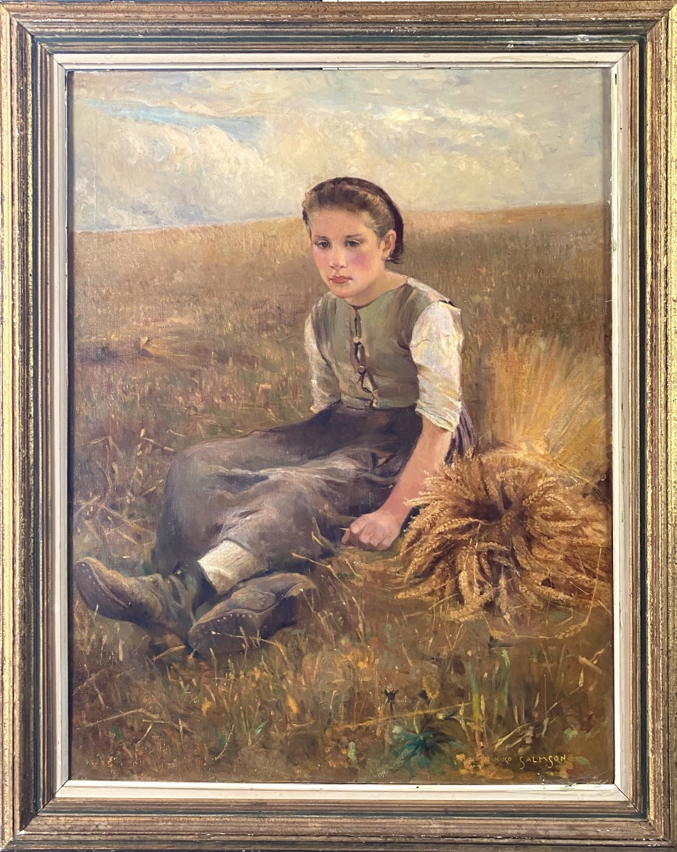 Grande huile sur toile - Hugo Fredrik Salmson (1843-1894)