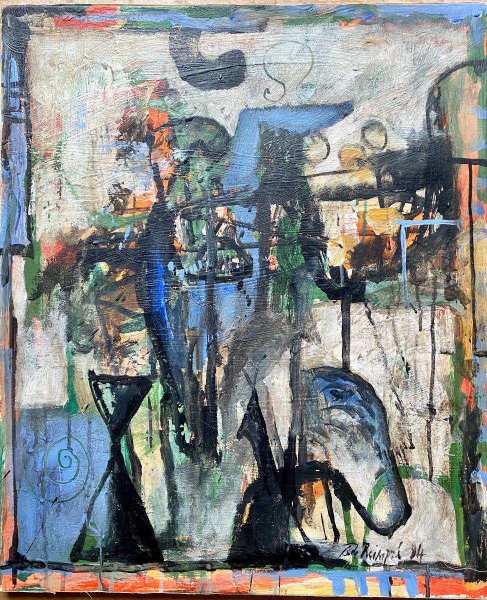 Huile sur toile signée Thibaut de Reimpré (1949-2023)