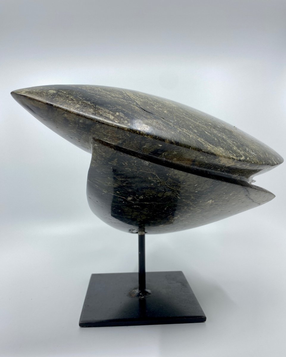 André Bonhomme Marble Sculpture Signed Below L 33 Cm X H 15 Cm X Depth 18 Cm-photo-3