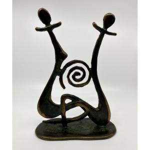 Sculpture en bronze "America" 31/45 signée Patrick Chappet