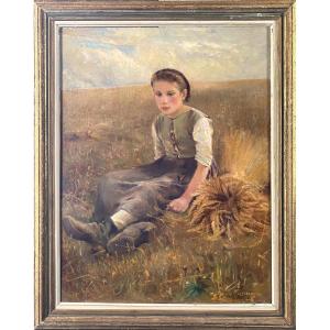 Large Oil On Canvas - Hugo Fredrik Salmson (1843–1894)