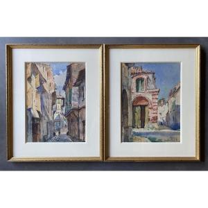 Aquarelles Vieille Ville Agen