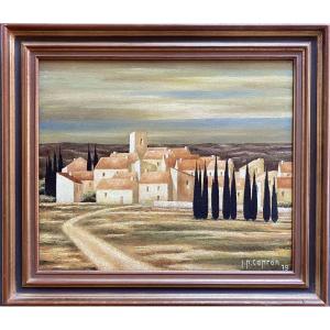 Paysage provençal daté de 1979 - Jean-Pierre Capron (1921-1997)