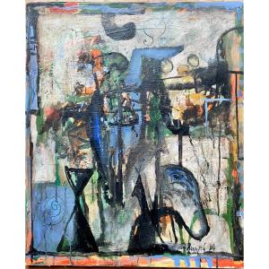 Oil On Canvas, Signed By Thibaut De Reimpré (1949–2023)