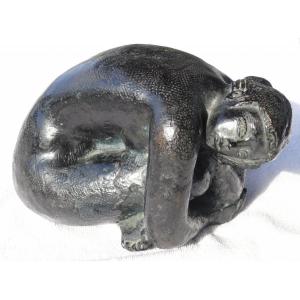 Volti Antoniucci (1915-1989) - Woman Ball - Bronze With Lost Wax Foundry Susse 1/6