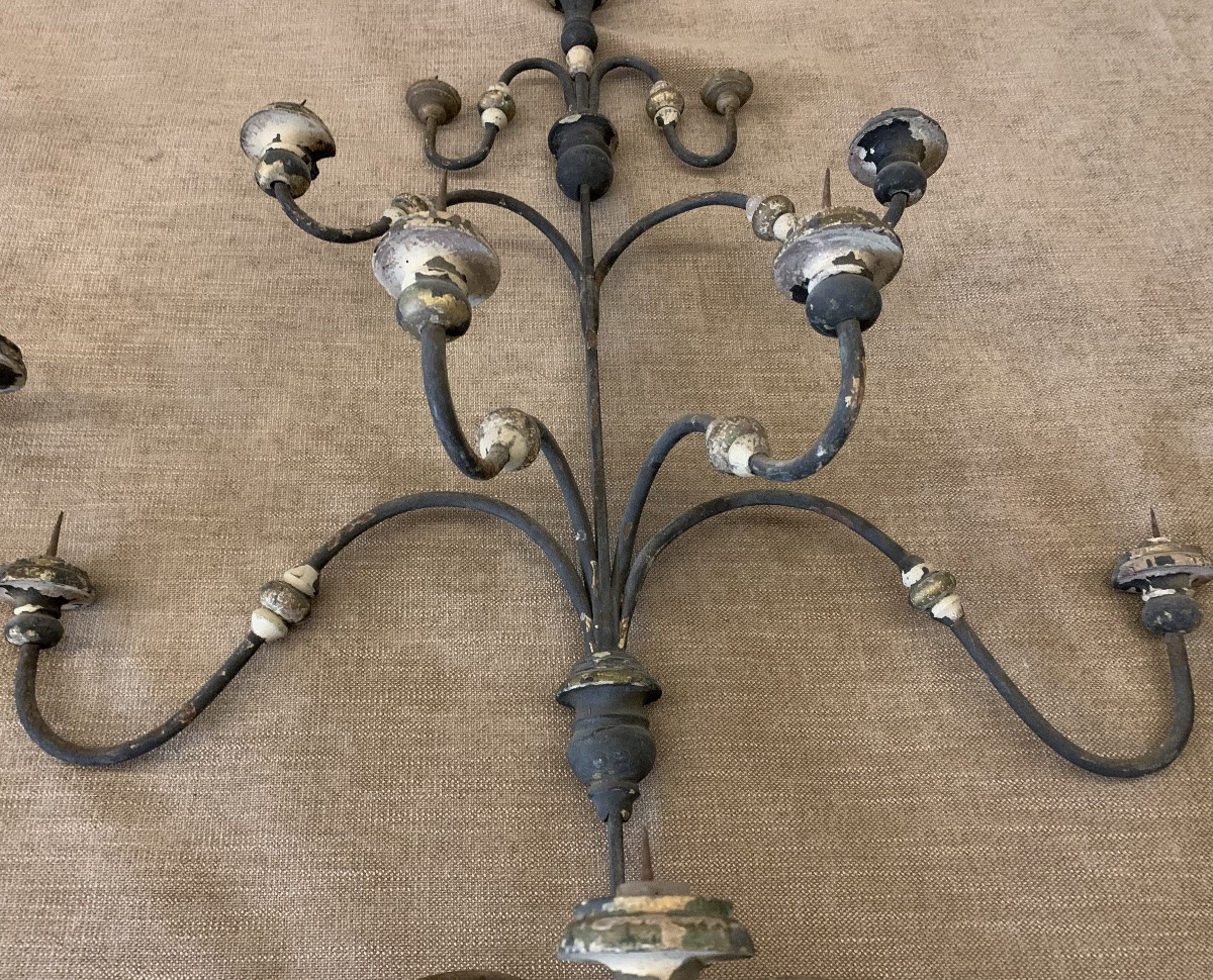 Paire de Chandelier Antiques, Toscane 17 /18 Siècle-photo-2