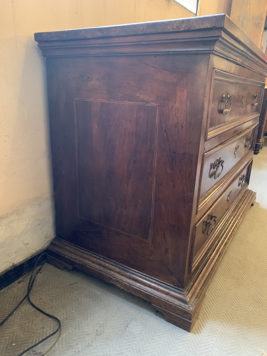 Commode toscane en noyer 17* siècle-photo-3