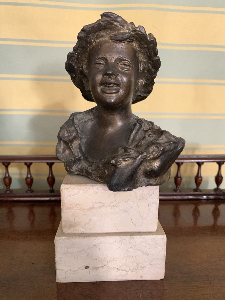 Small Bronze Sculpture Signed De Martino