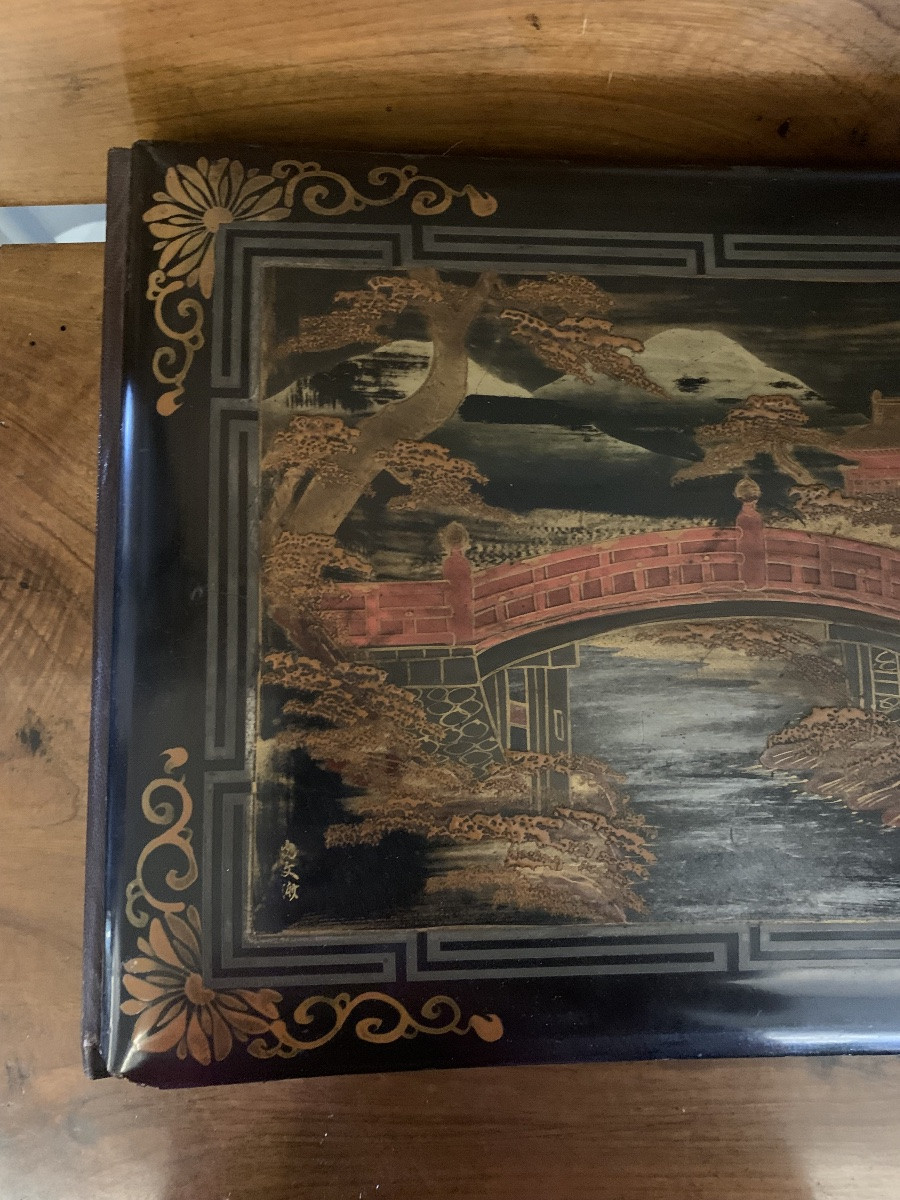 Japanese Lacquered Photo Album, 19th Century-photo-3
