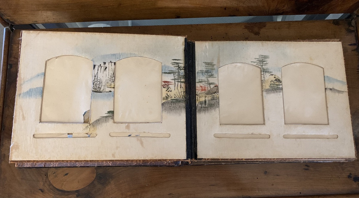 Japanese Lacquered Photo Album, 19th Century-photo-2