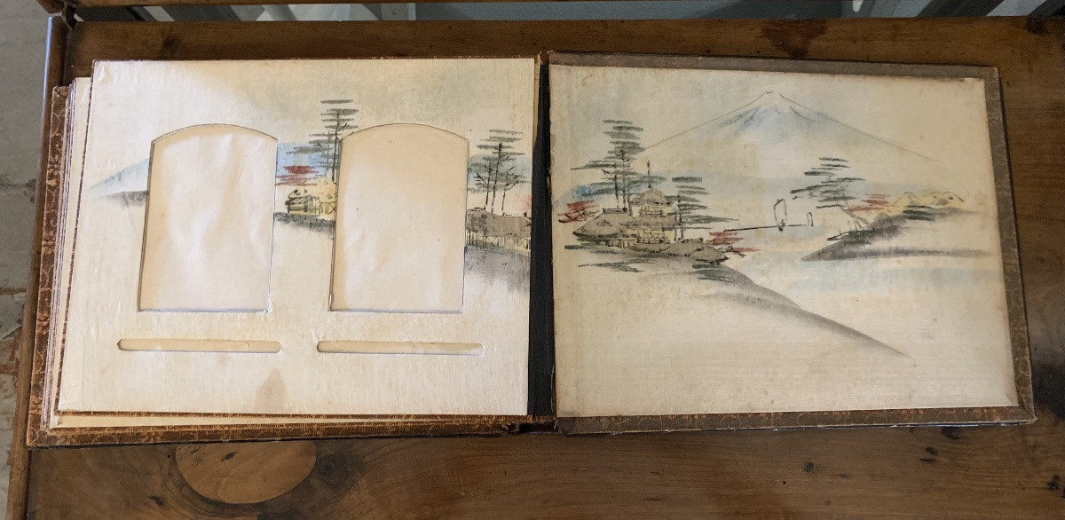 Japanese Lacquered Photo Album, 19th Century-photo-8