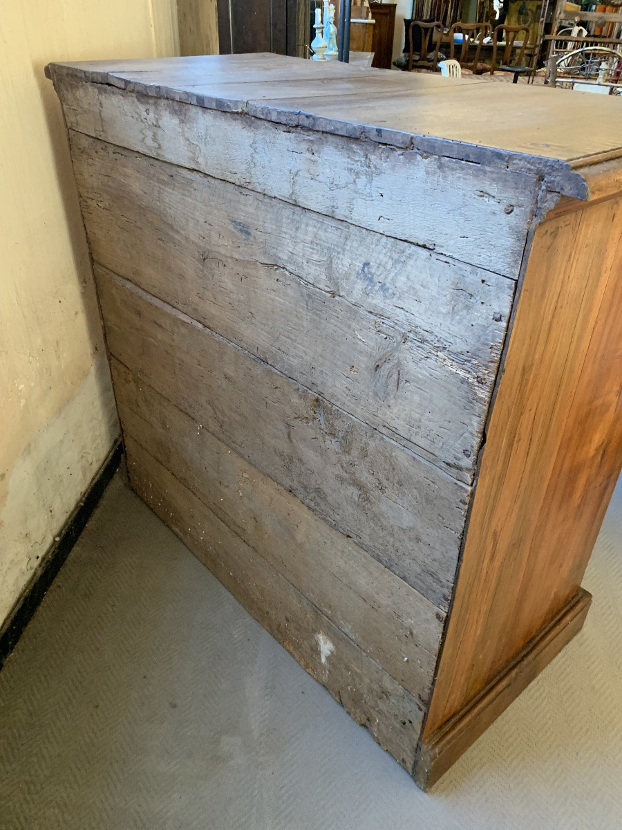 Ancient Tuscan Credenza In Walnut, 17th/18th Century-photo-3