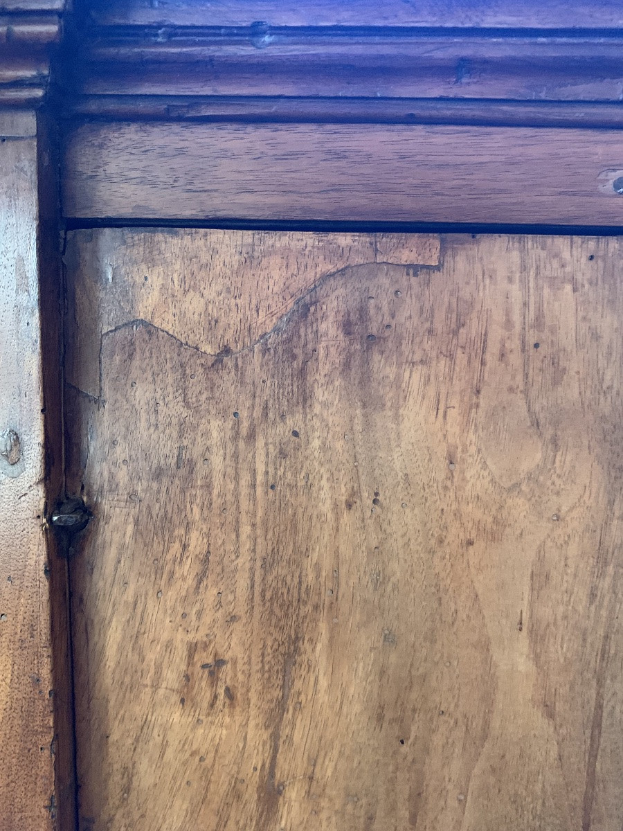 Ancient Tuscan Credenza In Walnut, 17th/18th Century-photo-8