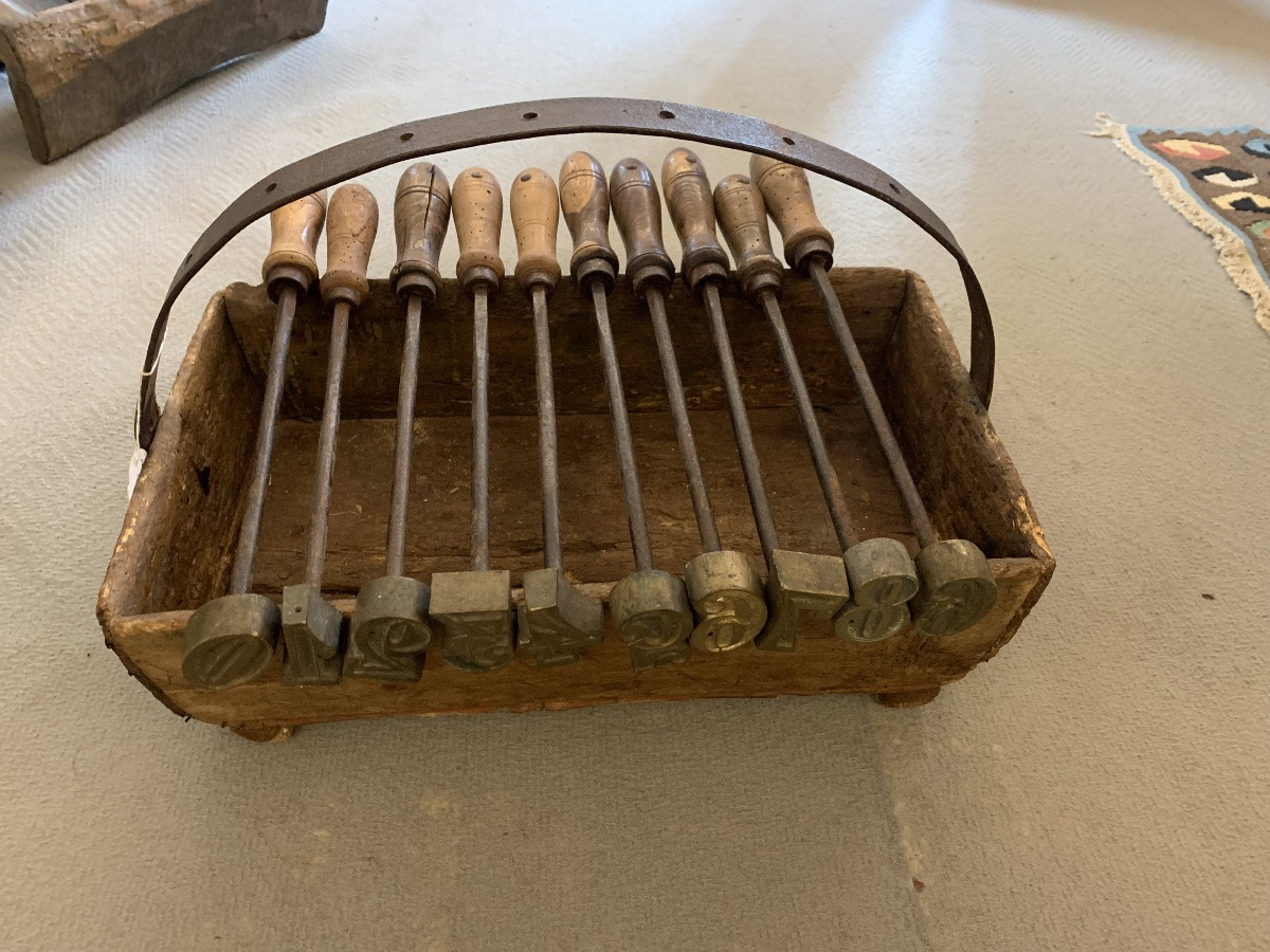 Complete Set Of Punches For Branding Livestock. Tuscany 19th Century-photo-2