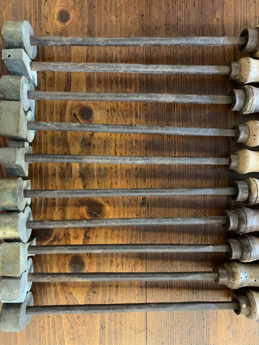 Complete Set Of Punches For Branding Livestock. Tuscany 19th Century-photo-3