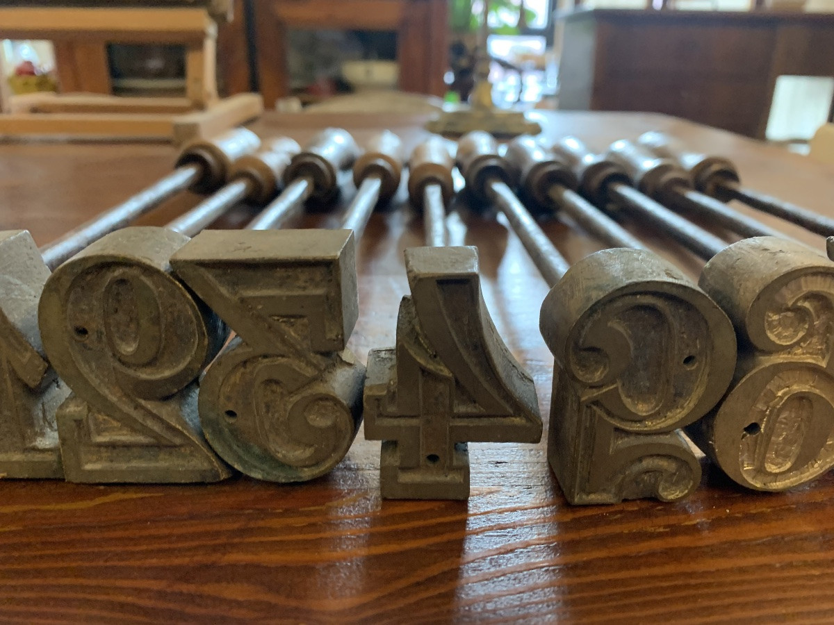 Complete Set Of Punches For Branding Livestock. Tuscany 19th Century-photo-4