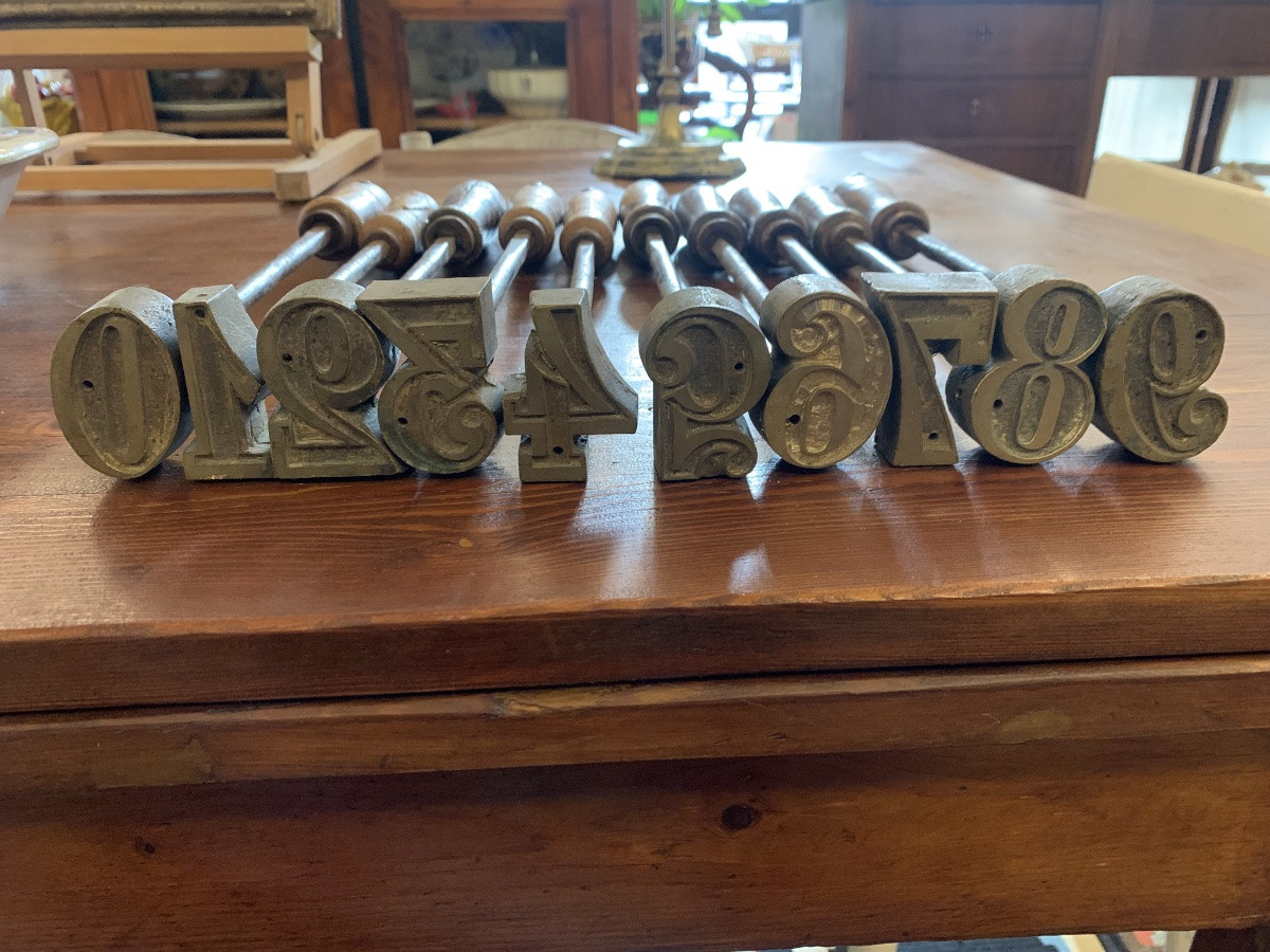 Complete Set Of Punches For Branding Livestock. Tuscany 19th Century-photo-4