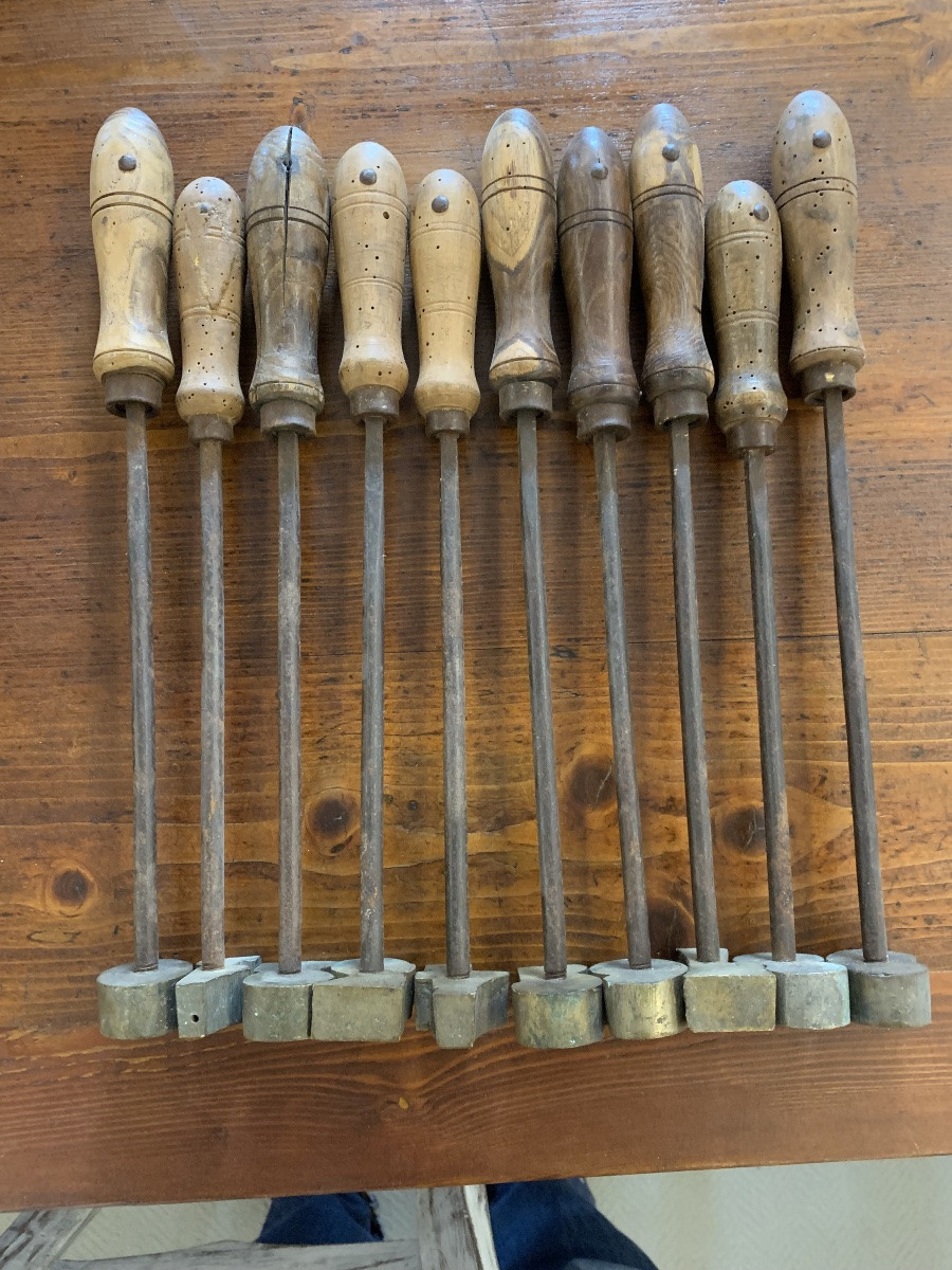 Complete Set Of Punches For Branding Livestock. Tuscany 19th Century-photo-6