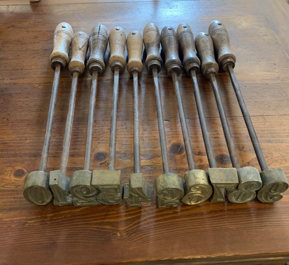 Complete Set Of Punches For Branding Livestock. Tuscany 19th Century-photo-7