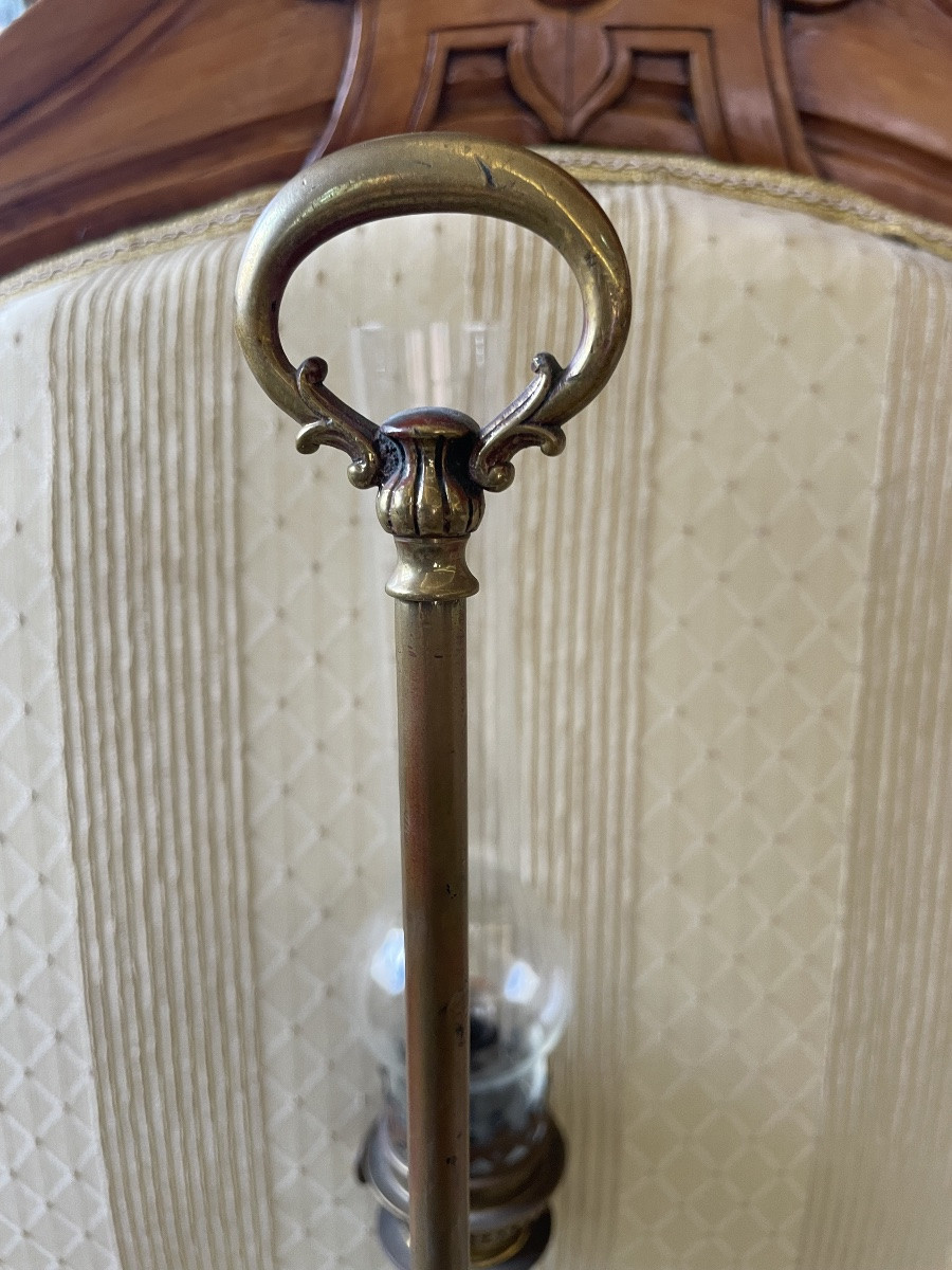 Antique Kosmos Oil Lamp, Adjustable Arm, Germany 1870/90-photo-3