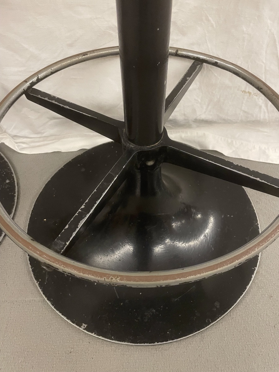 Pair Of Restored Vintage Stools, Italy, 1960s And 1970s-photo-6