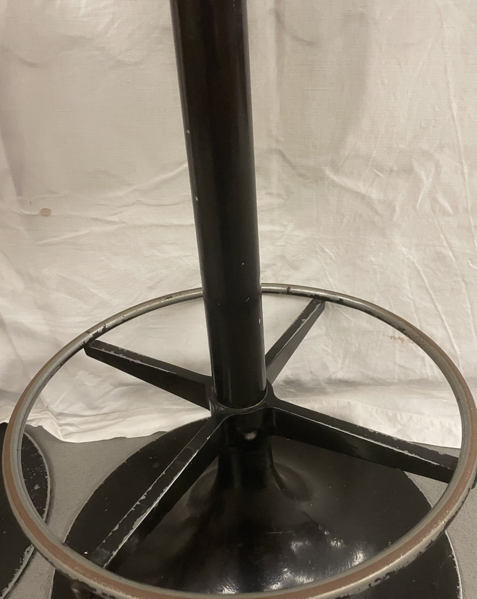 Pair Of Restored Vintage Stools, Italy, 1960s And 1970s-photo-7