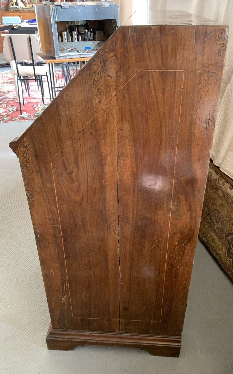 Bureau à plateau , époque Transition Louis XV/Louis XVI. Italie mi 18ème siècle-photo-3