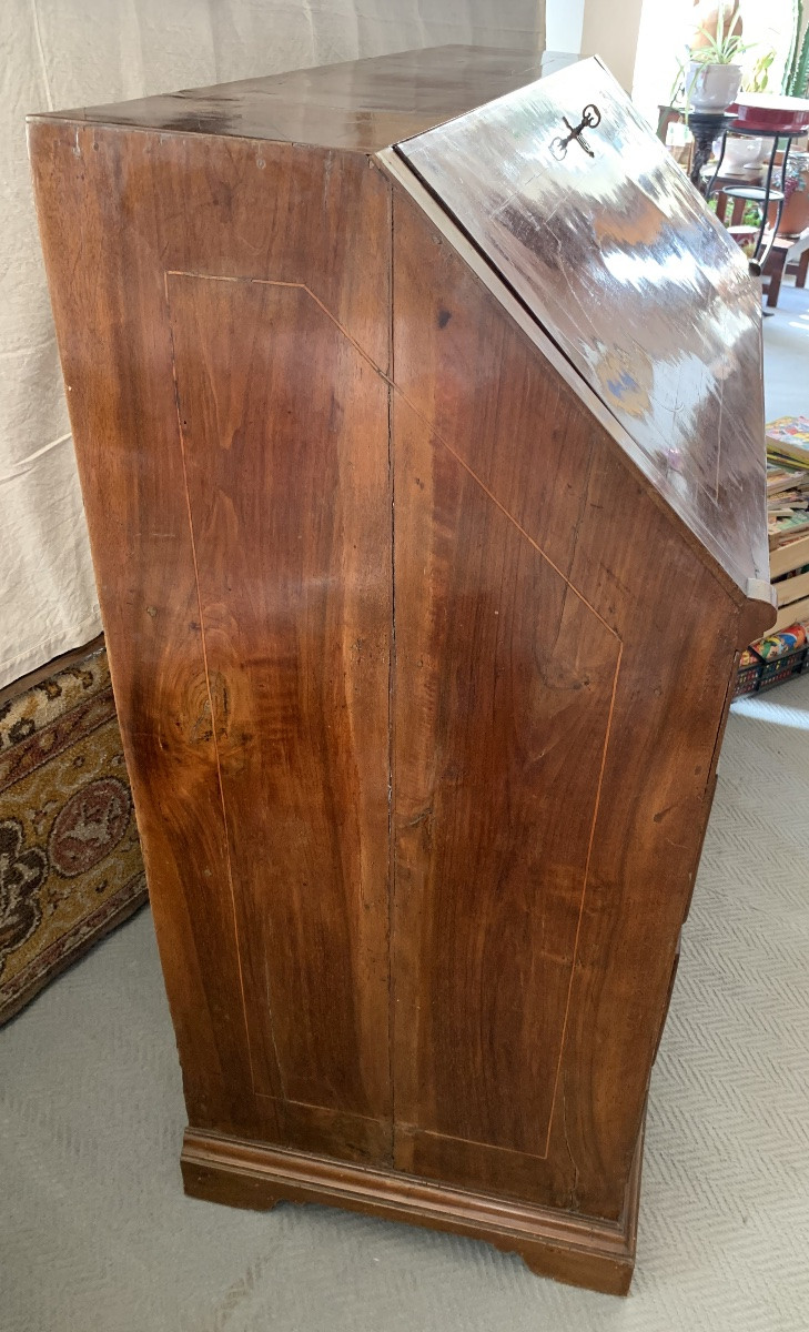 Bureau à plateau , époque Transition Louis XV/Louis XVI. Italie mi 18ème siècle-photo-5