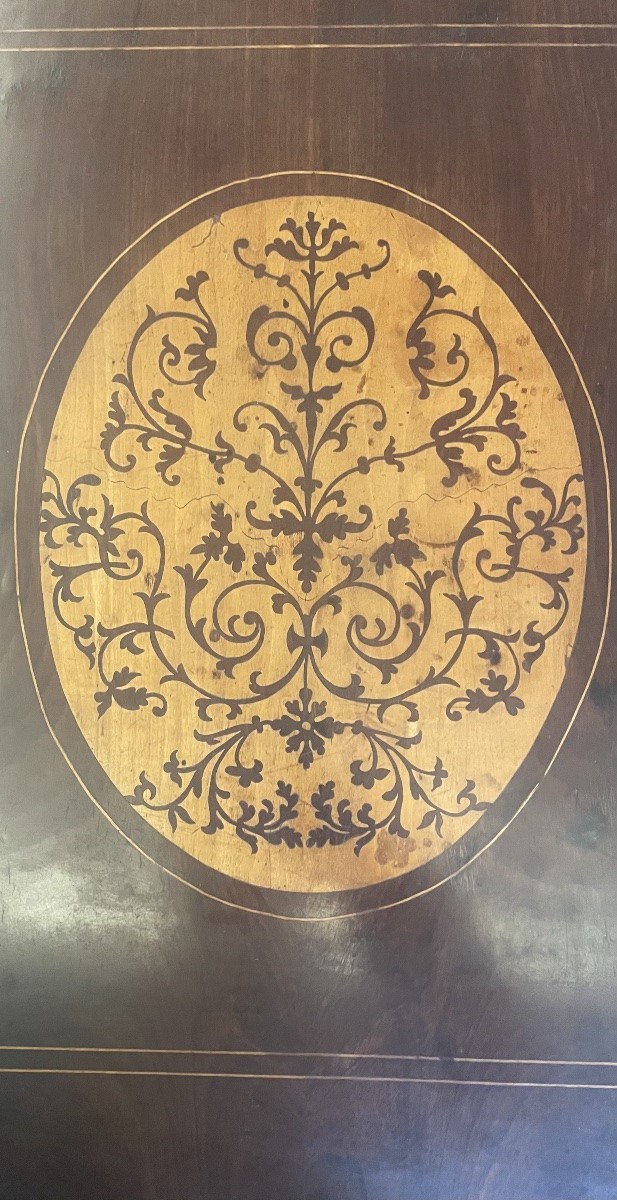 Charles X Center Desk, Italy First Half Of The 19th Century-photo-8