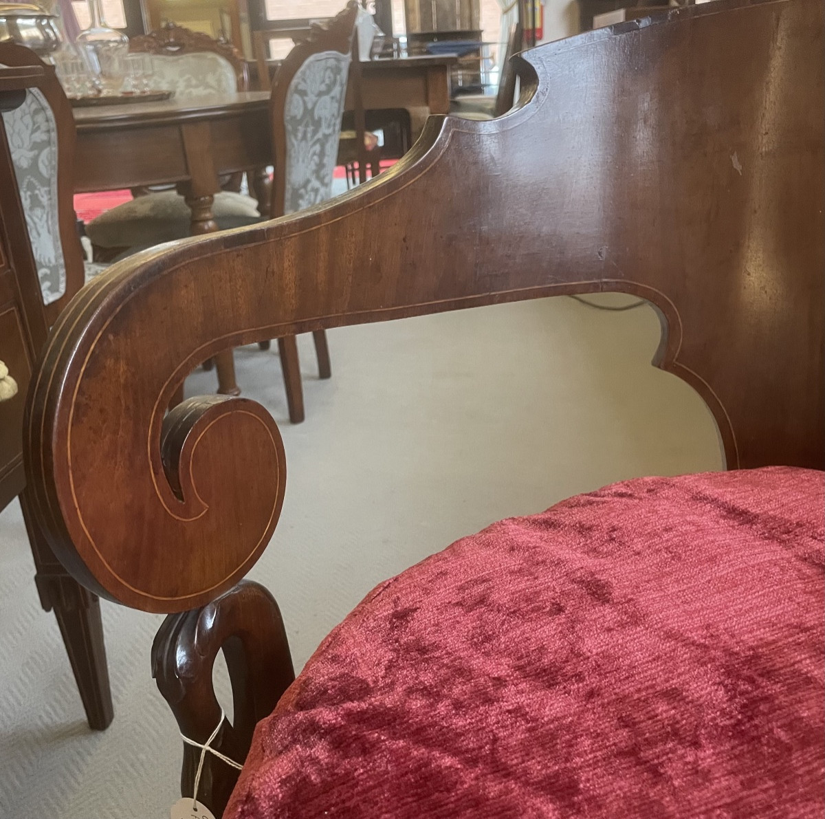 Fauteuil pivotant, Charles X, France 1830/40-photo-2