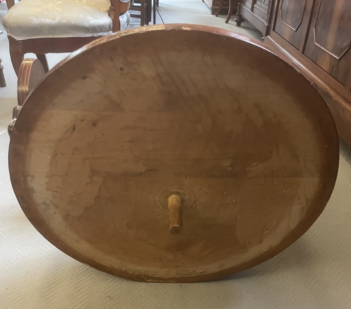 Fauteuil pivotant, Charles X, France 1830/40-photo-5