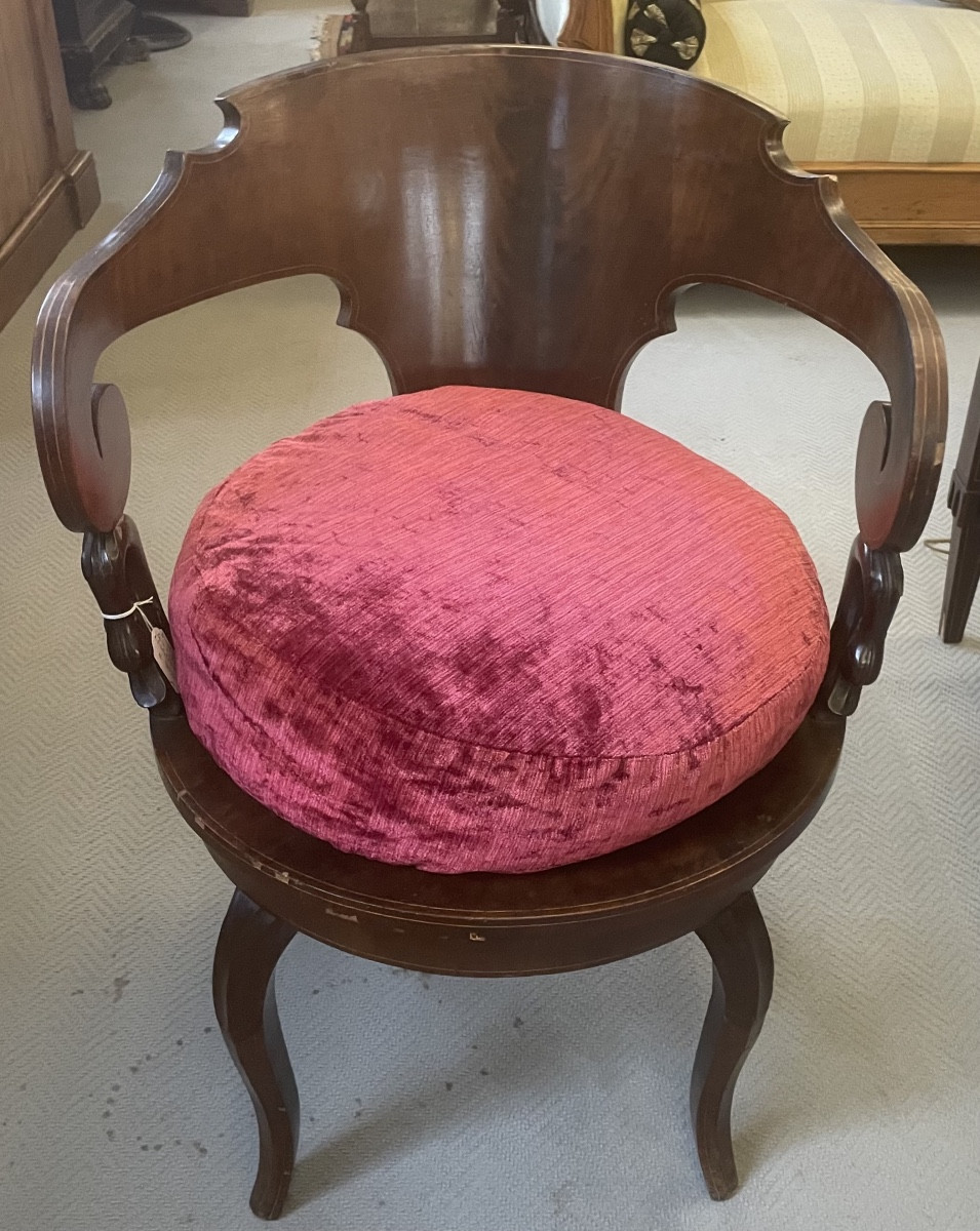 Fauteuil pivotant, Charles X, France 1830/40