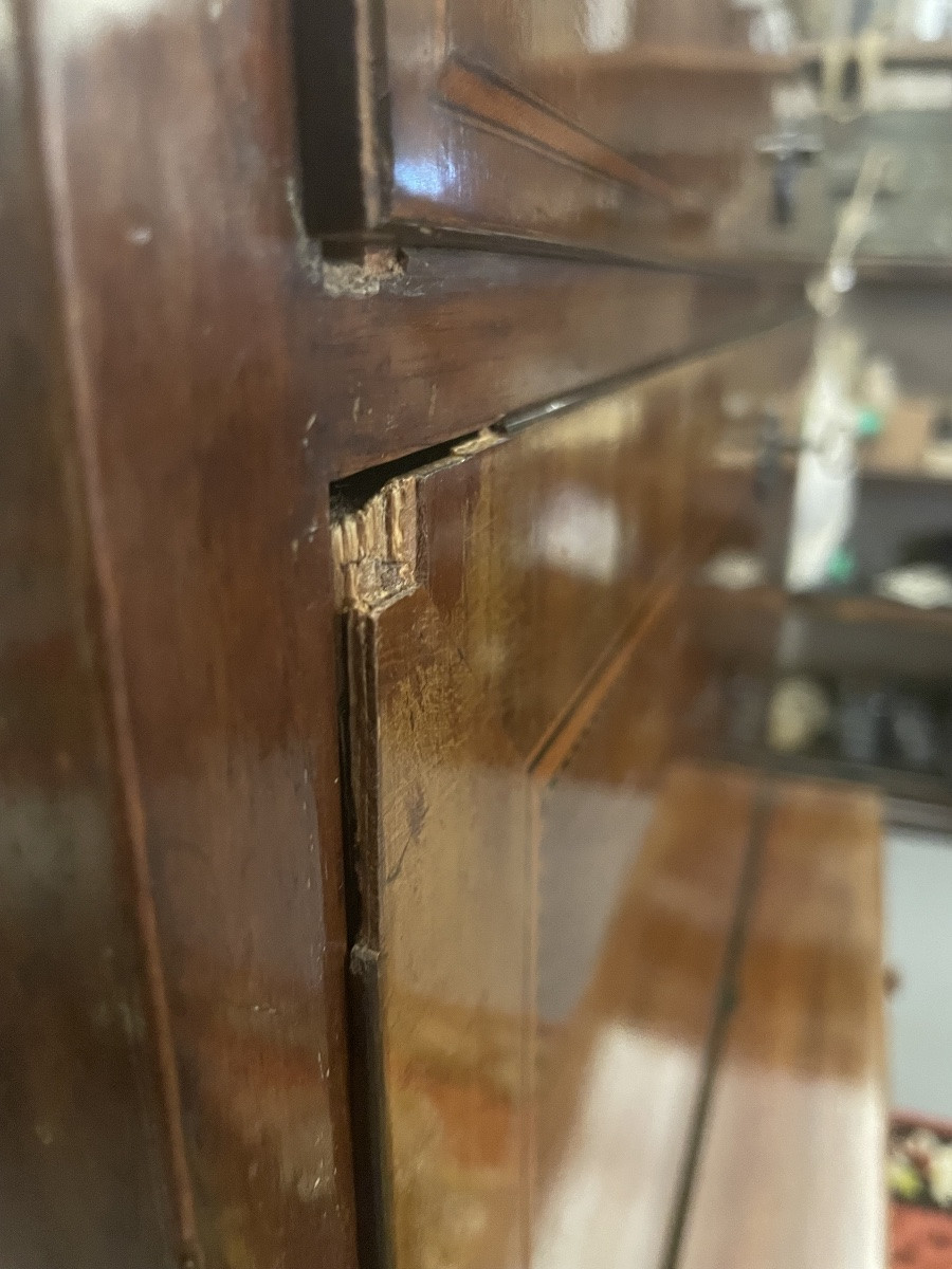 Antique Biedermeier Double-section Drop-leaf Desk, Northern Europe, 18th Century-photo-1