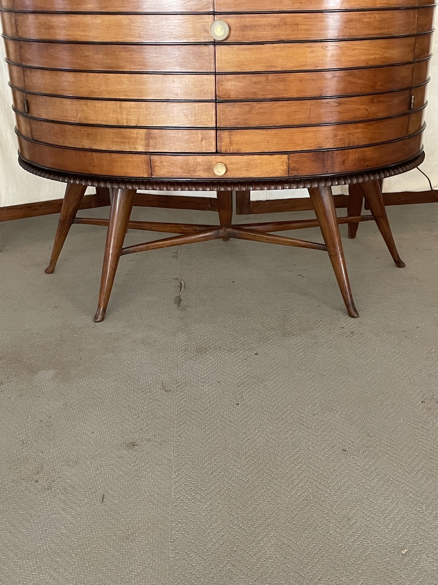 Art Deco Half-moon Bar Cabinet -photo-4