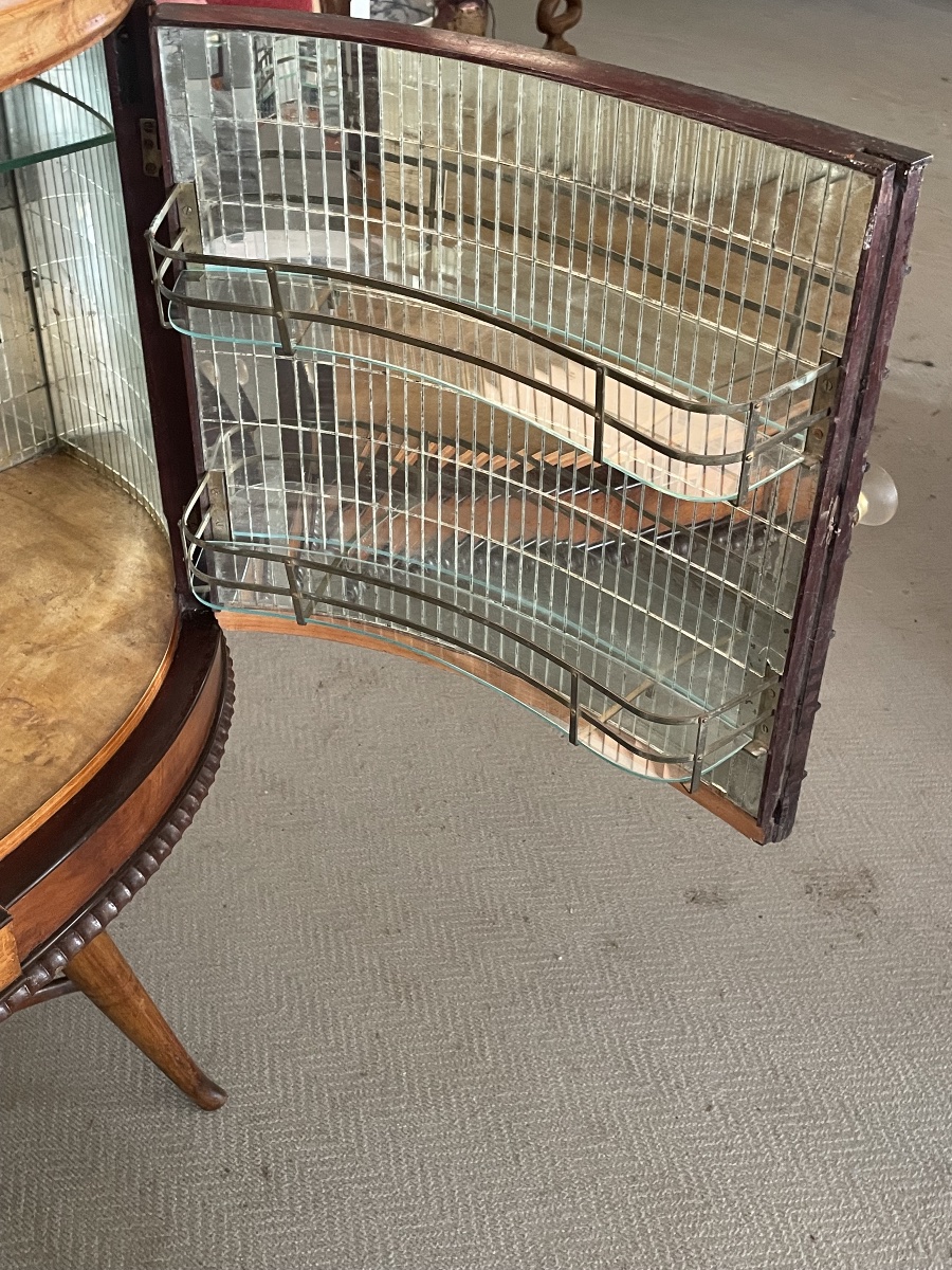 Art Deco Half-moon Bar Cabinet -photo-7