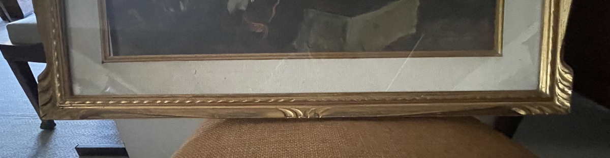 Les tsiganes la nuit. Peinture à l’huile sur masonite par Basso Ragni(1921-1979) années 50/60-photo-5